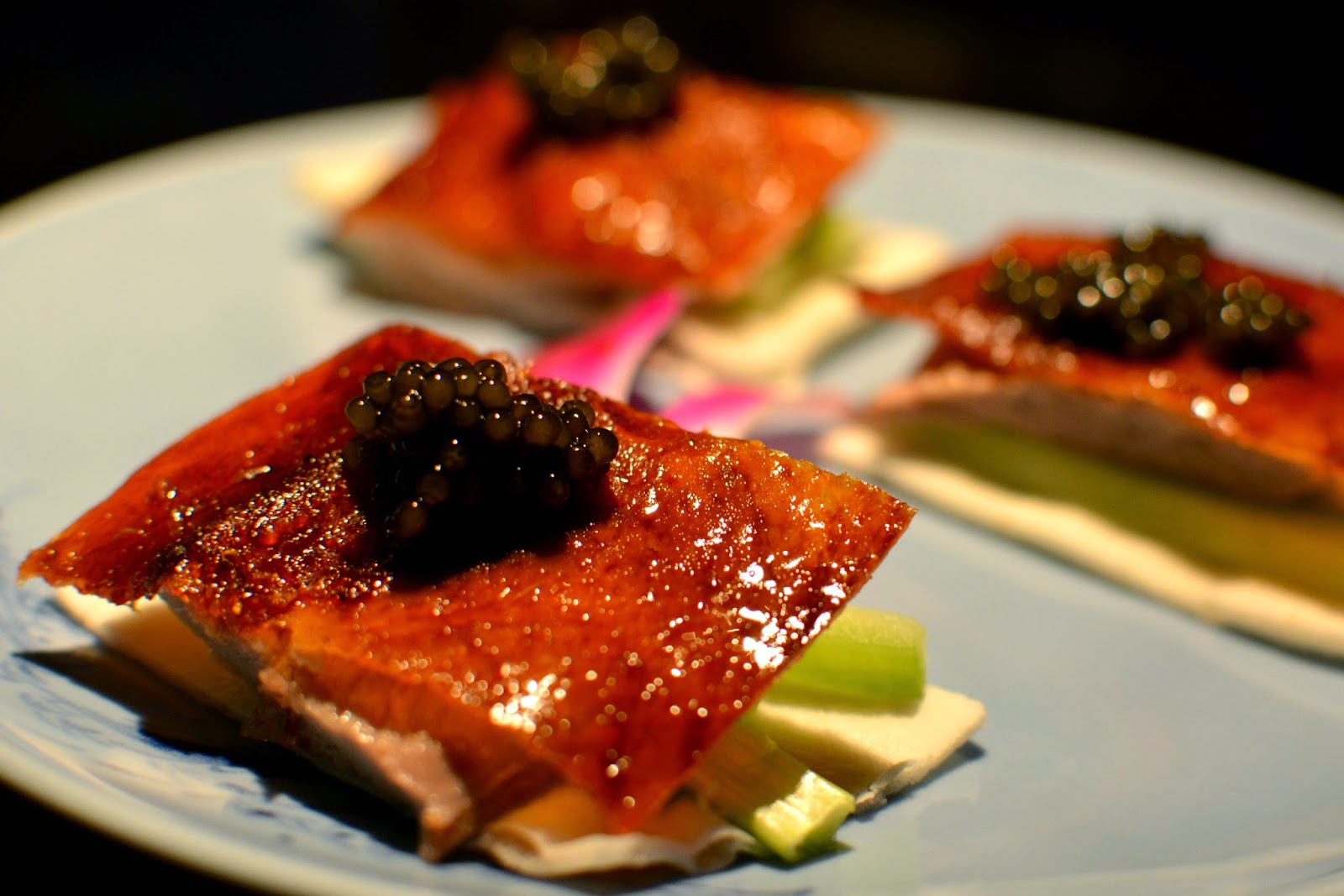 Hakkasan Peking duck with special reserve ‘Qiandao’ caviar