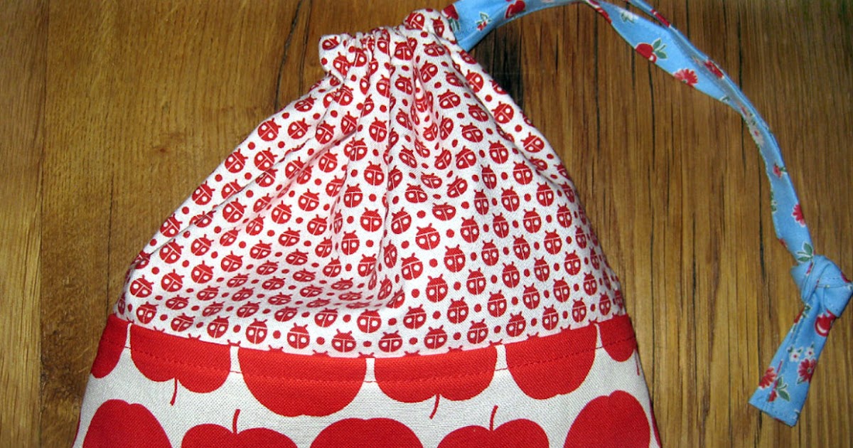 French Seams Drawstring Bag Tutorial Easy Step to Step DIY!
