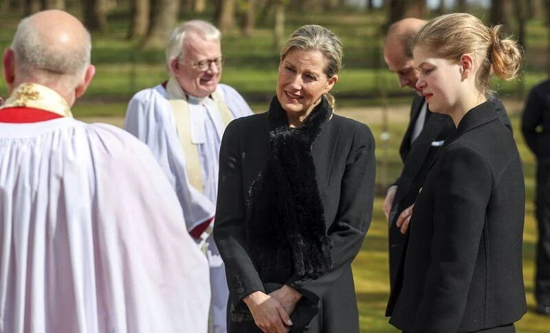 The Earl and Countess of Wessex and Lady Louise Windsor attended Sunday service