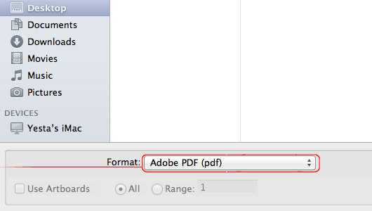 save as Adobe PDF