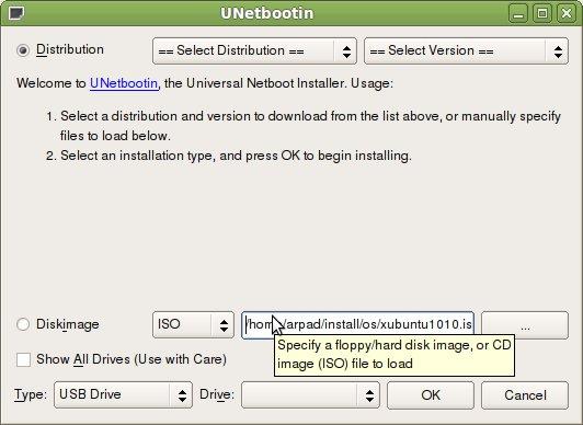 شرح برنامج UNetbootin إنشاء محركات أقراص USB