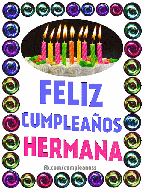 CUMPLEANOS HERMANA GIF