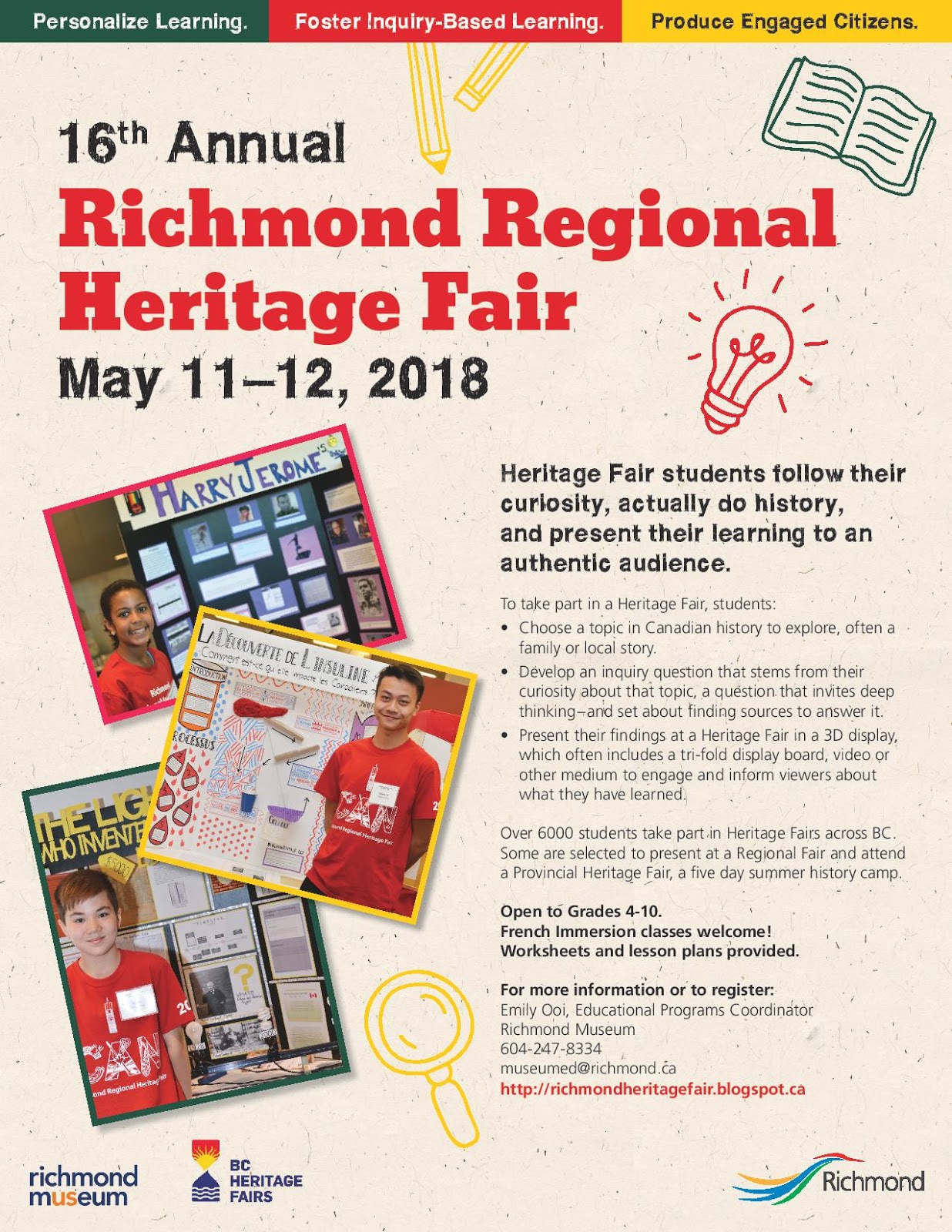 Richmond Regional Heritage Fair November 2017