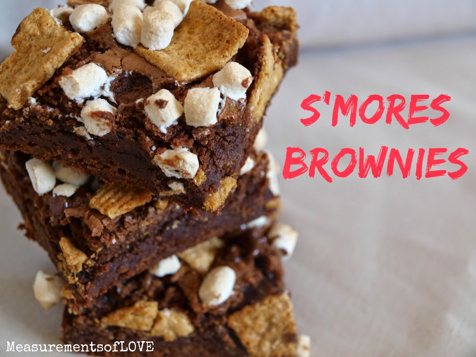 Measurements of Merriment S'Mores Brownies