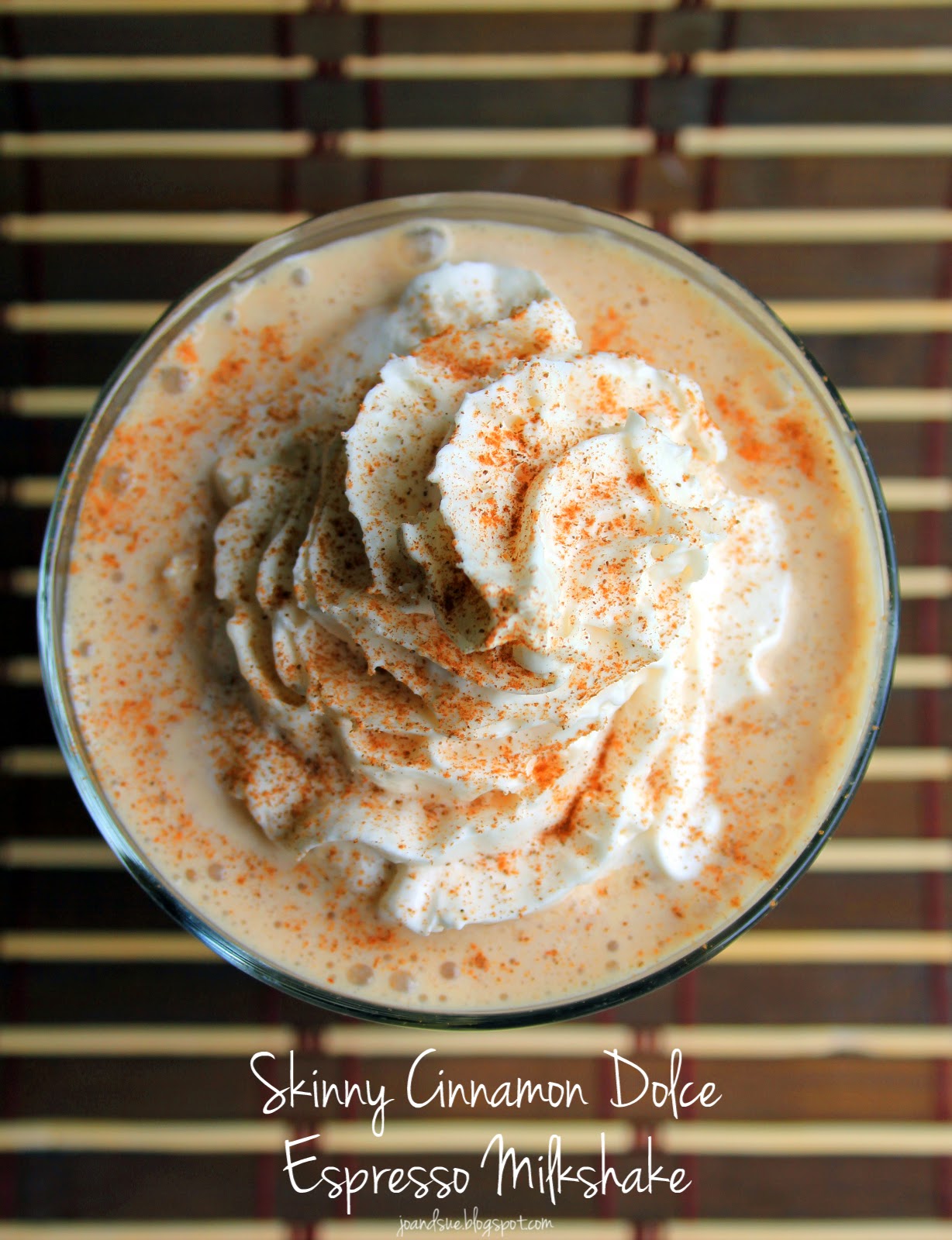 Jo and Sue Skinny Cinnamon Dolce Espresso Milkshake