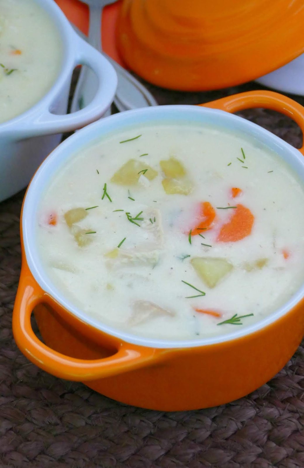 Creamy Dill, Turkey and Vegetable Soup Recipe