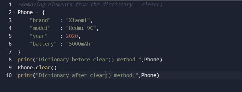 Geek4Tutorial.com: Dictionaries in Python