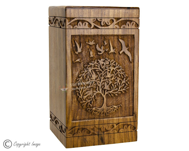 Natural Wood Urns for Cremation