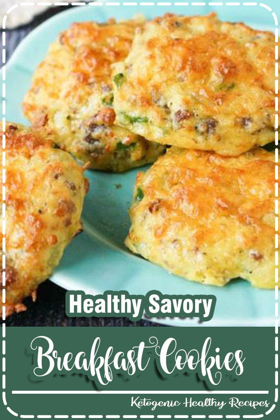 BEST Healthy Savory Breakfast Cookies low carb, gluten free Recipe