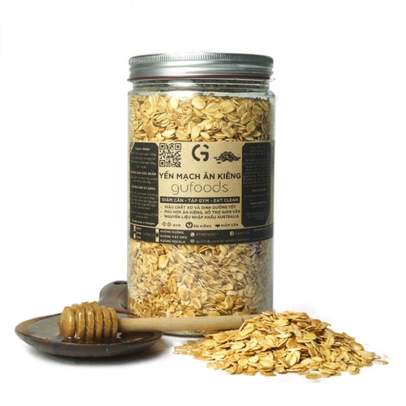 Yến Mạch Nướng Mật Ong GUfoods (500g) Yến Mạch Nướng Mật Ong GUfoods (500g)