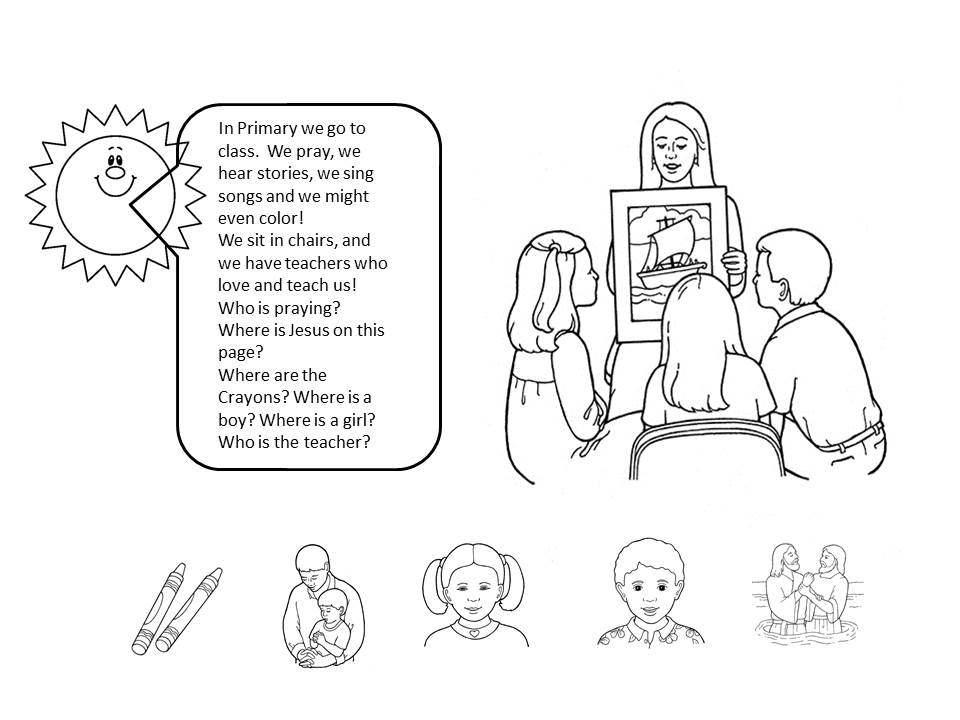 Pathways to Primary, Come Follow Me for families to Sunbeams