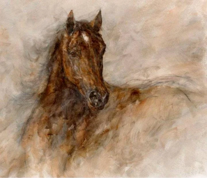 Gary Benfield 1965 | English prolific painter | The Horses