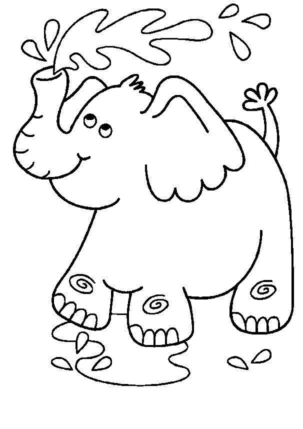 4 Gambar Mewarnai Binatang yang Lucu - w8lu