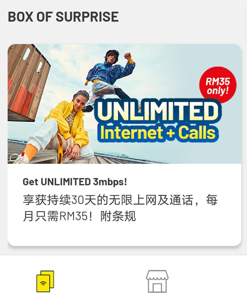 Digi unlimited internet rm35