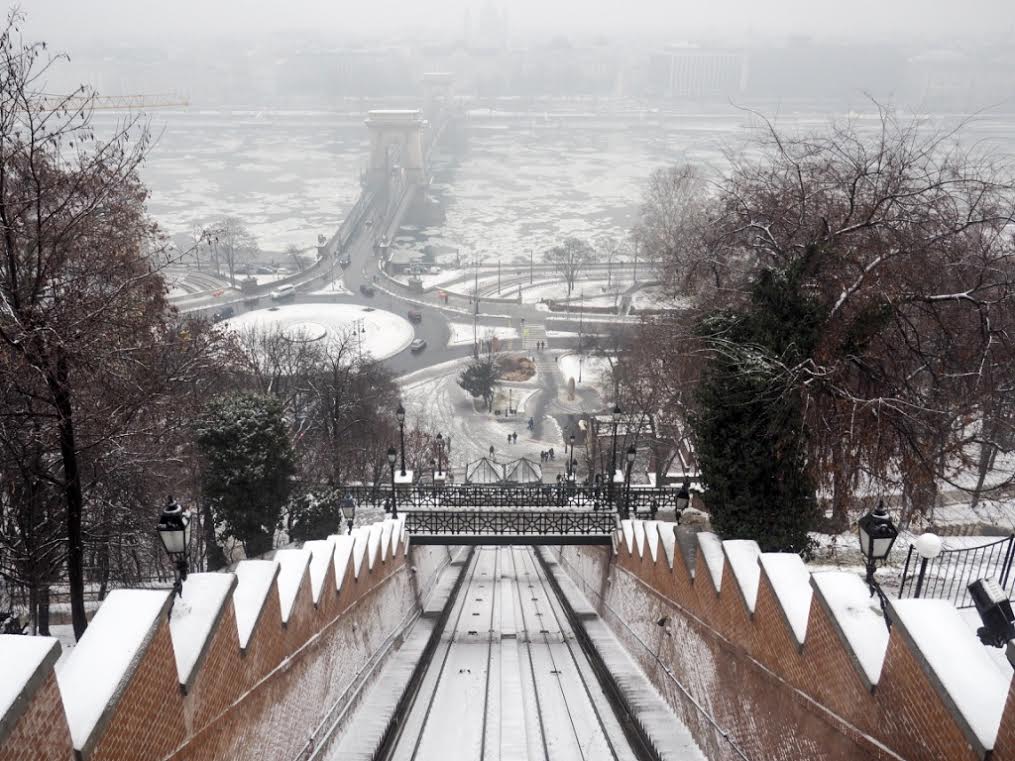Budapest funicular view