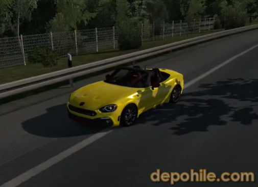 ETS 2 1.39 Araba Modu Fiat Abarth 124 Spider Tanıtım 2021