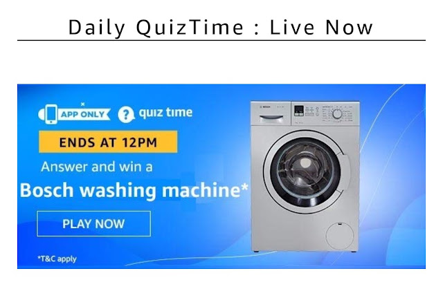 Amazon today's quiz answer 14th December