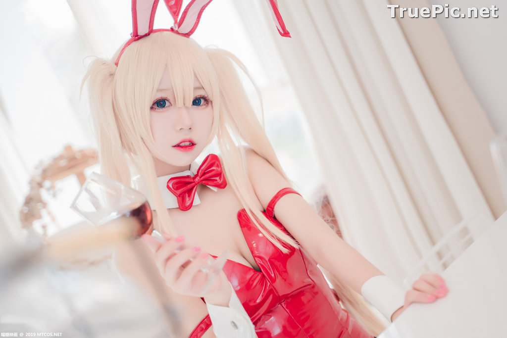 Image [MTCos] 喵糖映画 Vol.021 – Chinese Cute Model – Red Bunny Girl Cosplay - TruePic.net - Picture-27