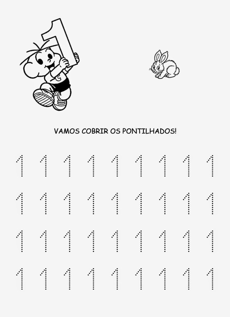 Alfabetização e Letramento: NÚMEROS PONTILHADO