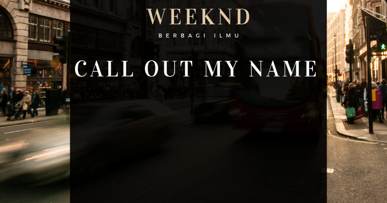 Call out my name минус