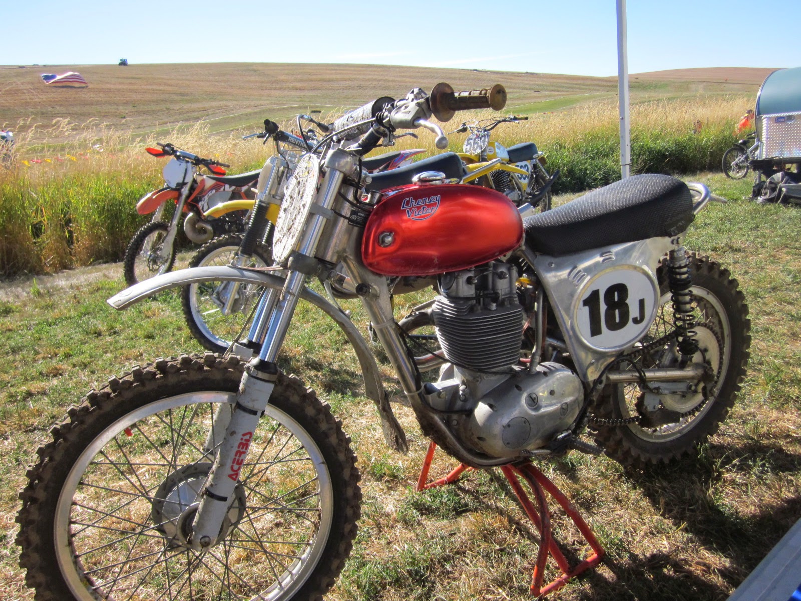 OldMotoDude Cheney BSA Victor at the 2014 Rattlers Run National AHRMA