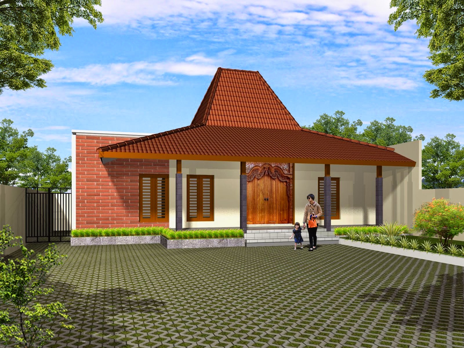 25 Desain Rumah  Minimalis Gaya Jawa Modern  Rumahku Unik