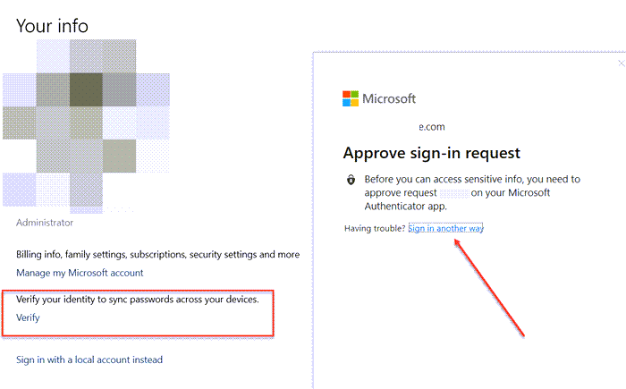 Microsoftアカウントウィンドウを確認する10