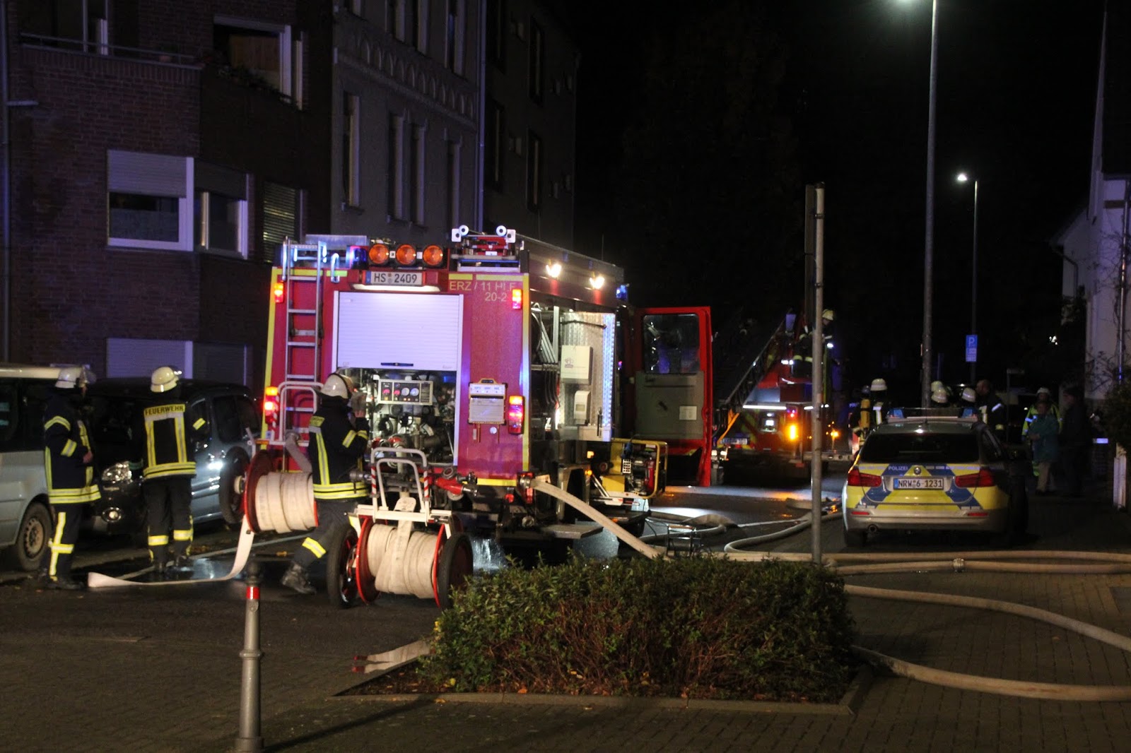Feuerwehr in Erkelenz im Einsatz - westreporter newsdesk