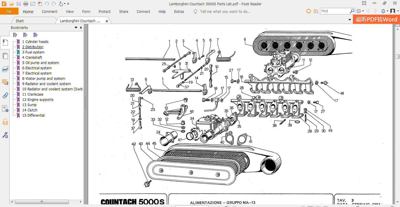 Countach Parts