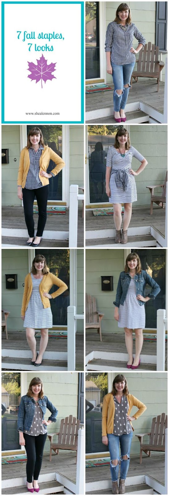 7 looks made with 7 fall staples | www.shealennon.com