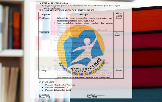 RPP 1 Lembar PJOK Kelas 5 Tema 9 Semester 2 K13 Revisi