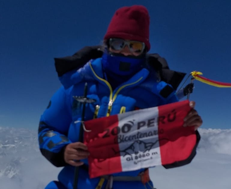 MONTAÑISTA PERUANA CONQUISTA UNA DE LAS CIMAS MÁS ALTAS DEL MUNDO PASCO LIBRE