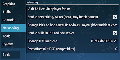 Changing IP Address For Multiplayer Connection On Ppsspp