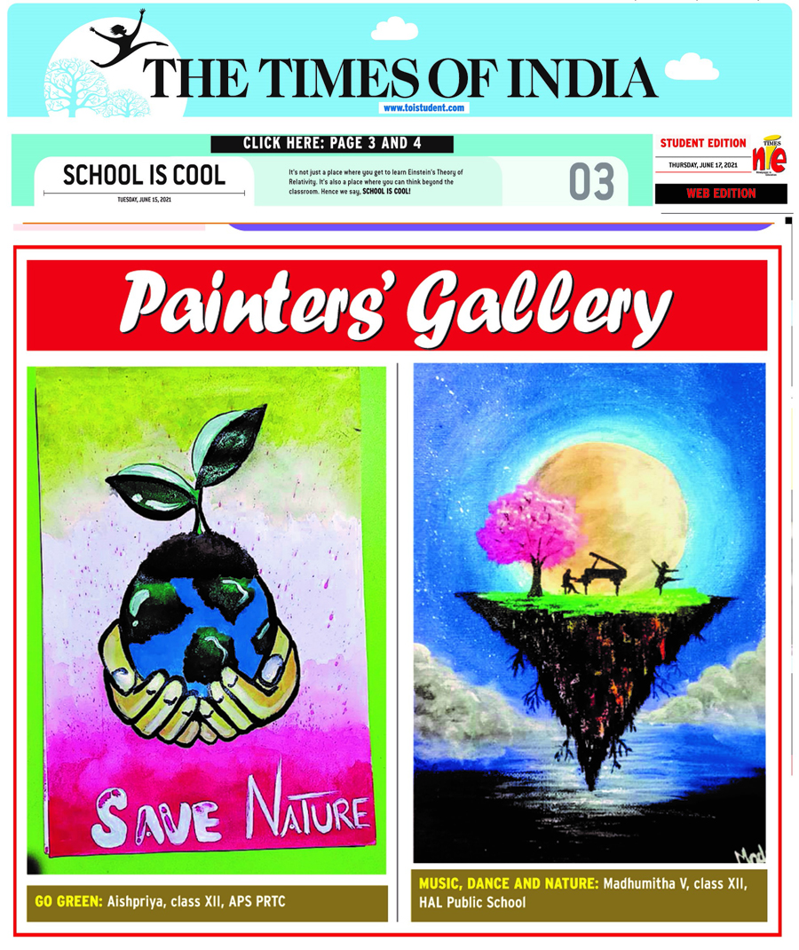 Meenal Creations World Environment Day Celebration Student work also