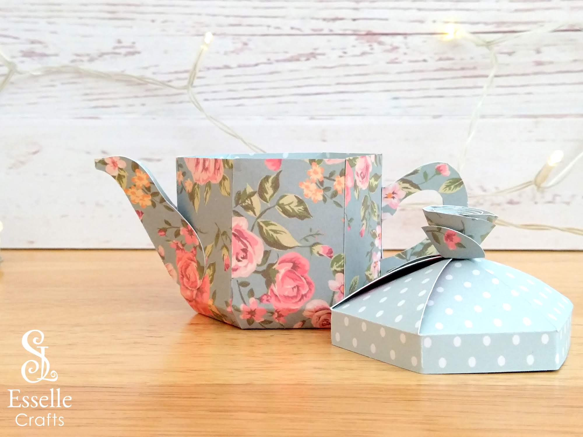 Esselle Crafts Teapot Box Tutorial