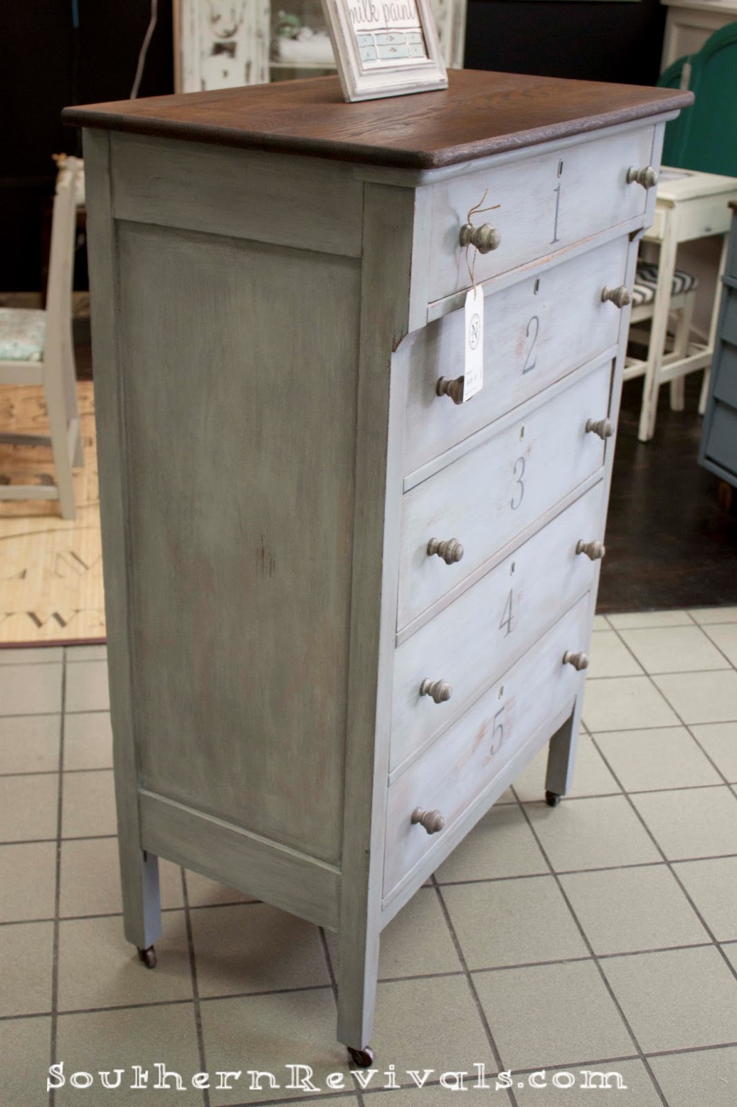 Typography Chest of Drawers An Anthropologie Inspired Revival