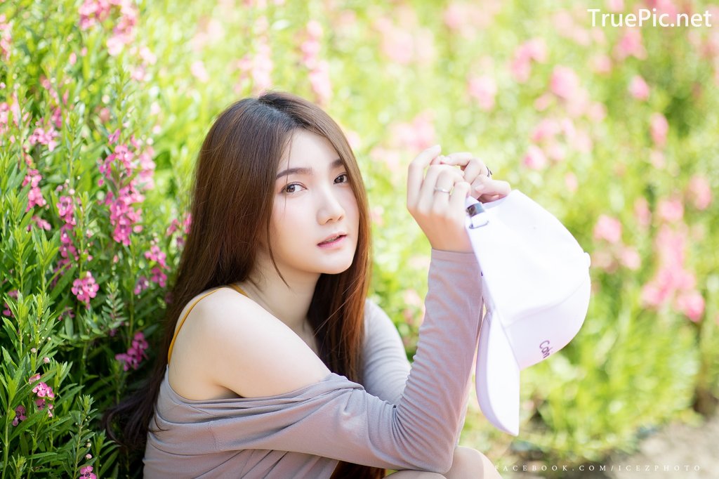 Image-Thailand-Cute-Model-Creammy-Chanama-Beautiful-Angel-In-Flower-Garden-TruePic.net- Picture-64