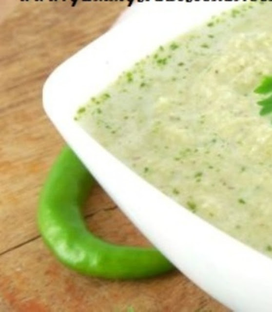 Green Raita Chutney Recipe Yummy Traditional