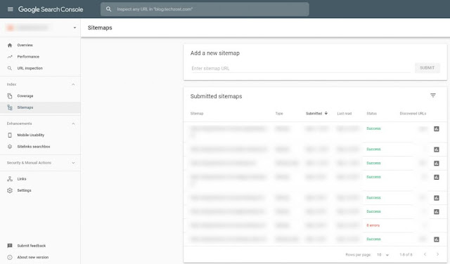 Remove sitemap.xml from Google Search Console - Techzost blog