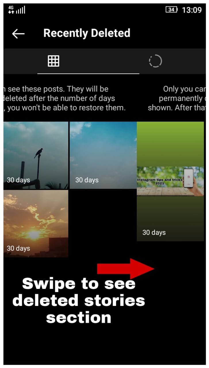 How to restore deleted instagram posts