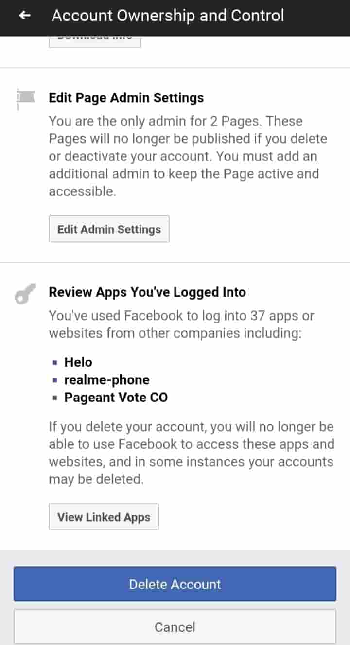 Facebook data download kare