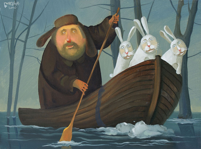 Дед мазай и зайцы картины