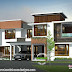 Modern contemporary style 5 BHK house rendering