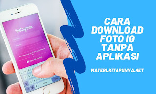 cara download gambar di instagram tanpa apk