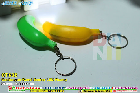 Gantungan Kunci Senter LED Pisang