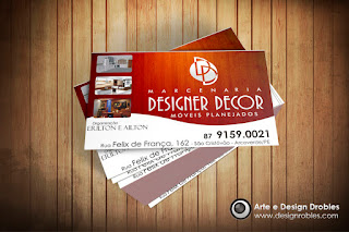 Cartão de Visita - Marcenaria Designer Decor