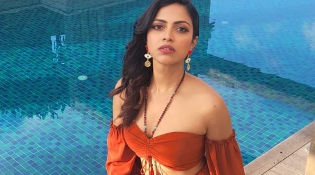 Amala Paul Looks Drop Dead Gorgeous In Her Latest Off Shoulder Balloon Sleeves Outfit. See Pictures