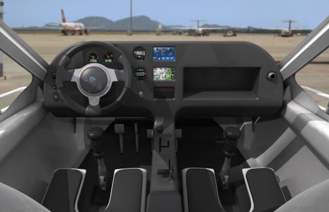 Terrafugia Transition Roadable cockpit