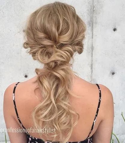 Low Blonde Ponytail Updo Save Hairstyle