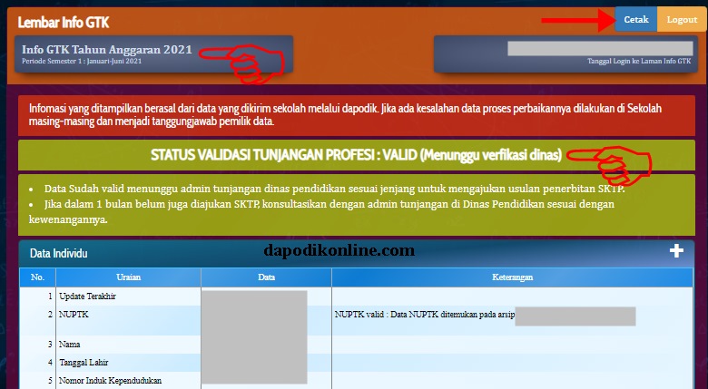 Dapodikonline Com Panduan Aplikasi Pendidikan Untuk Guru Operator Sekolah Dan Tenaga Kependidikan
